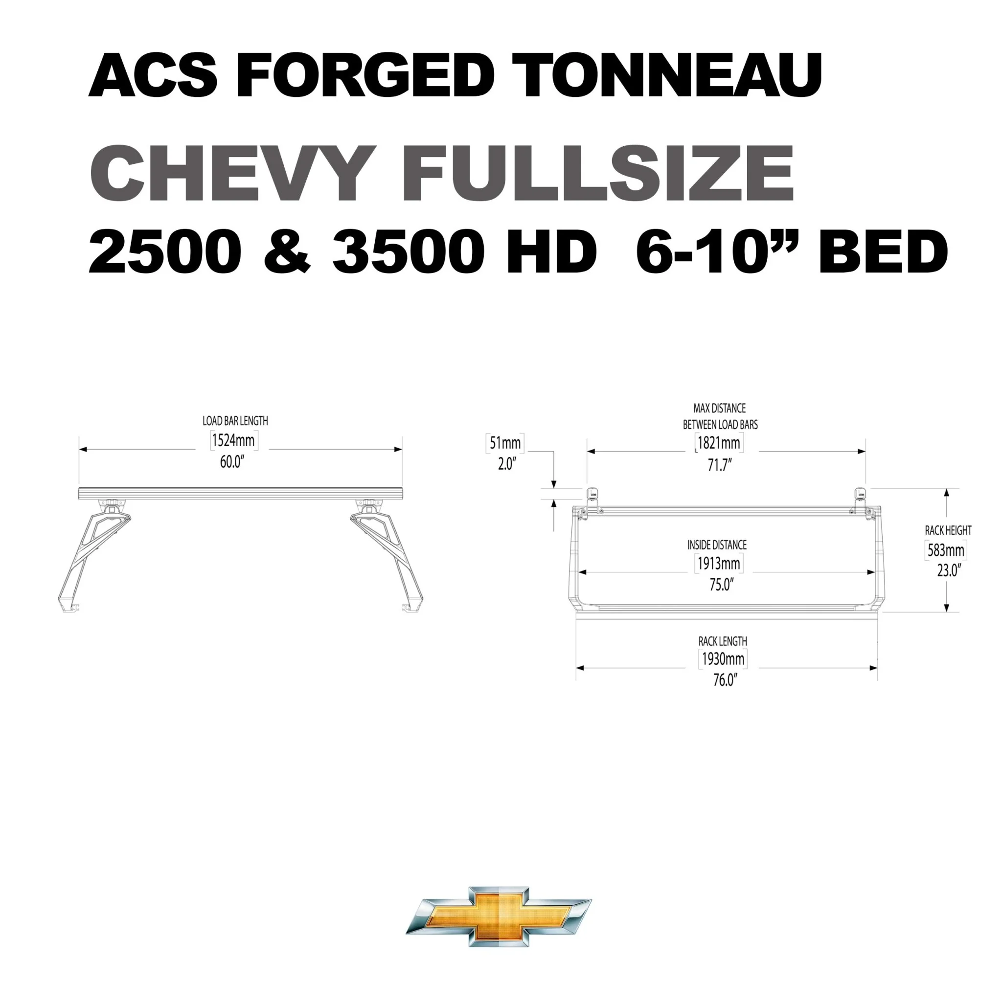 ACS FORGED TONNEAU - RACK ONLY - Chevrolet - Image 13