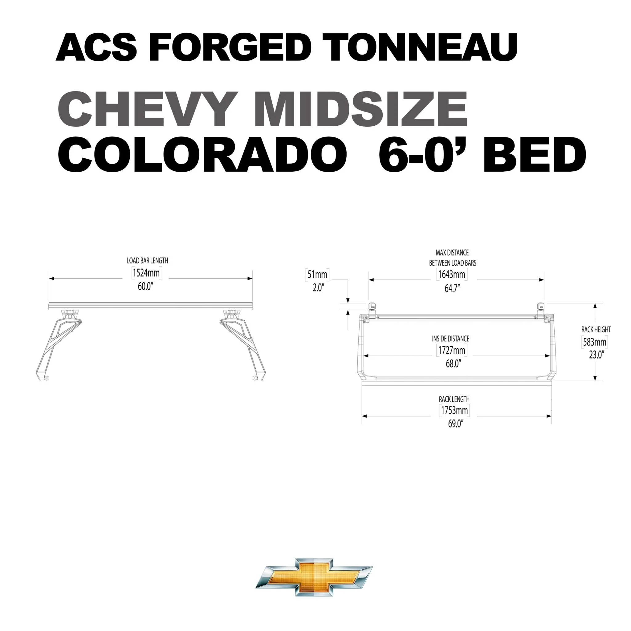ACS FORGED TONNEAU - RACK ONLY - Chevrolet - Image 8
