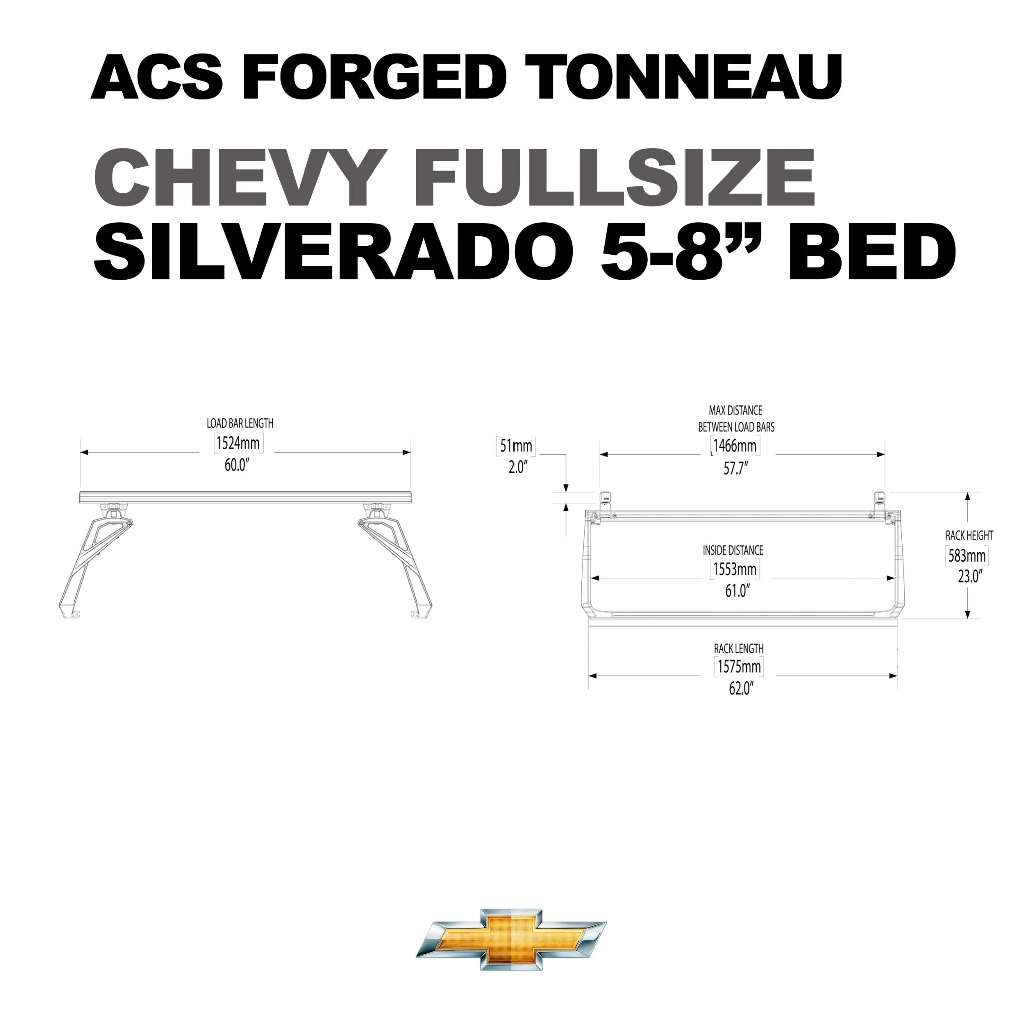 ACS FORGED TONNEAU - RACK ONLY - Chevrolet - Image 9