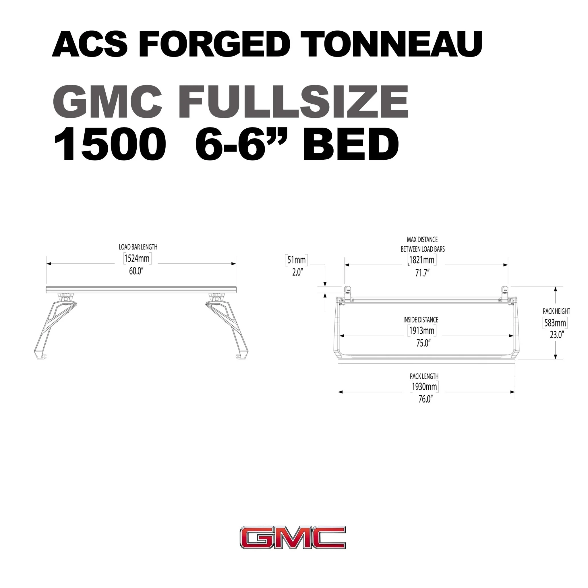 ACS FORGED TONNEAU - RACK ONLY - GMC - Image 10