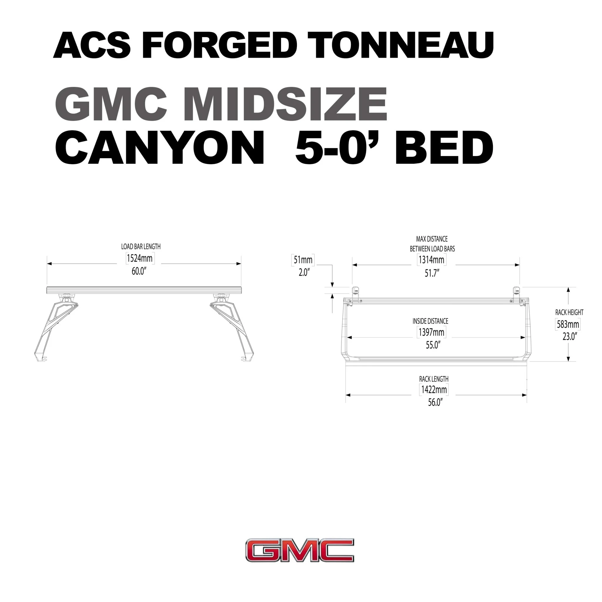ACS FORGED TONNEAU - RACK ONLY - GMC - Image 7