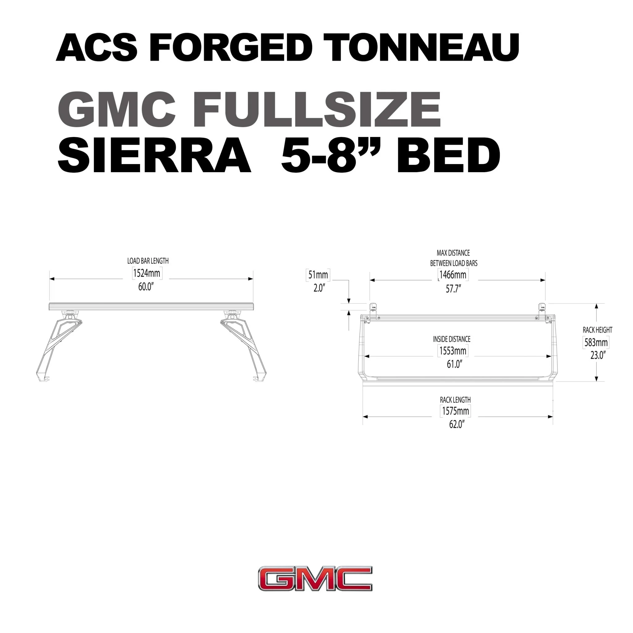 ACS FORGED TONNEAU - RACK ONLY - GMC - Image 9