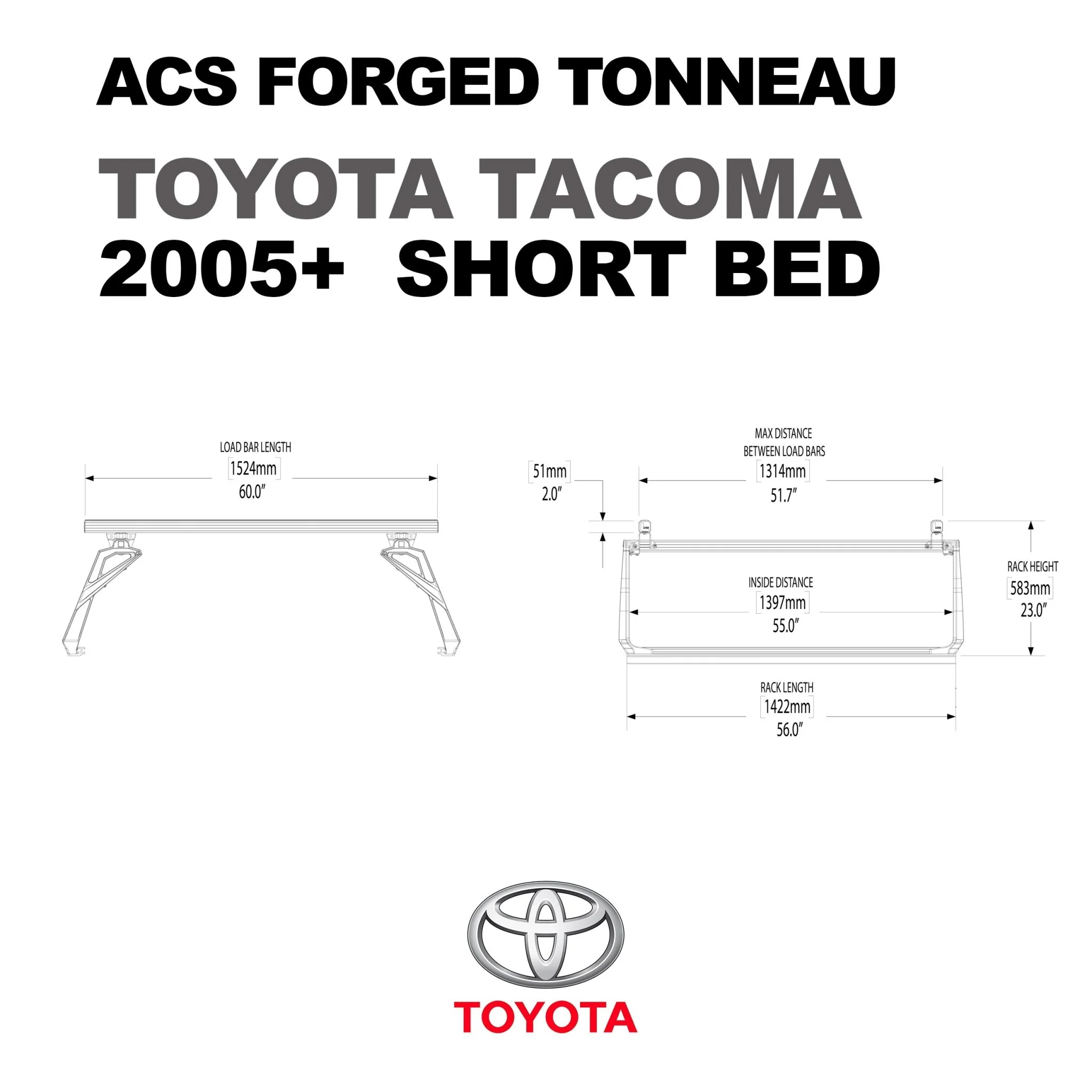 ACS FORGED TONNEAU - RACK ONLY - Toyota - Image 7