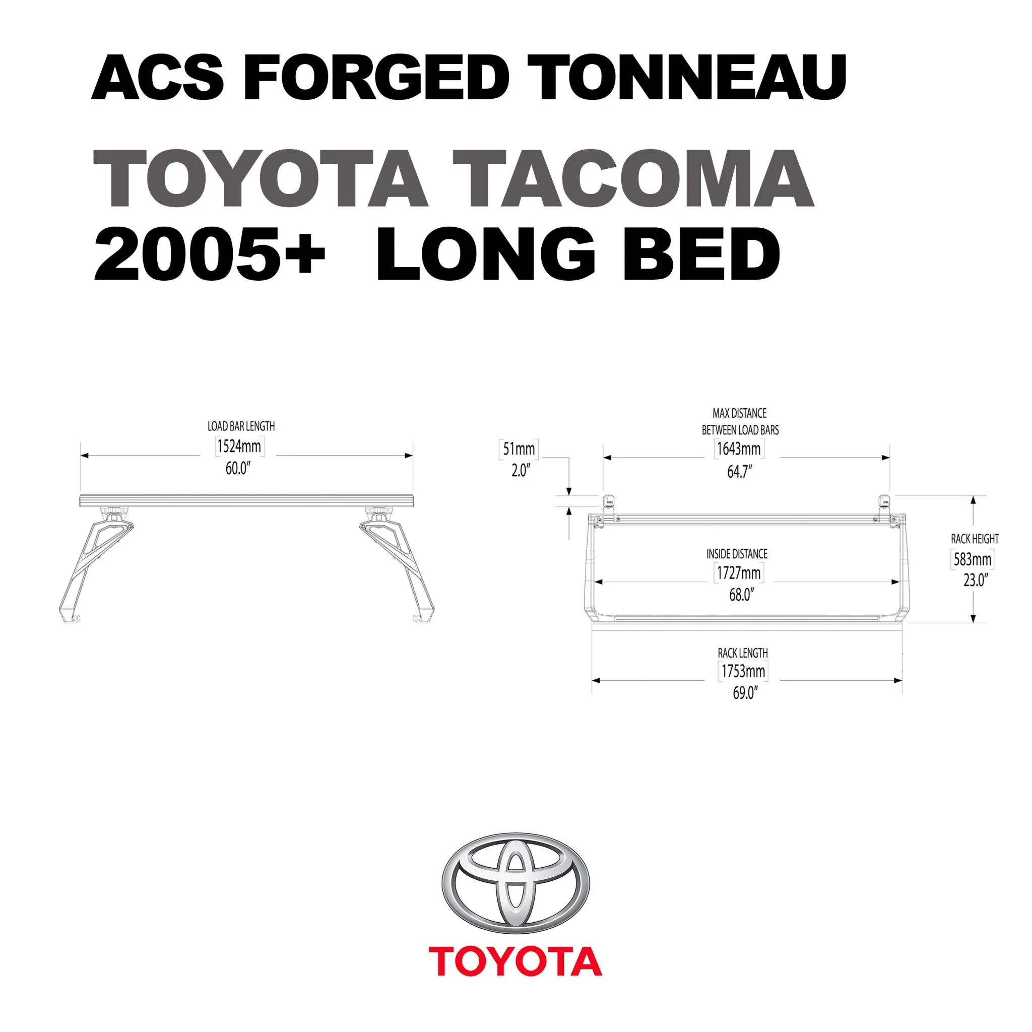 ACS FORGED TONNEAU - RACK ONLY - Toyota - Image 8
