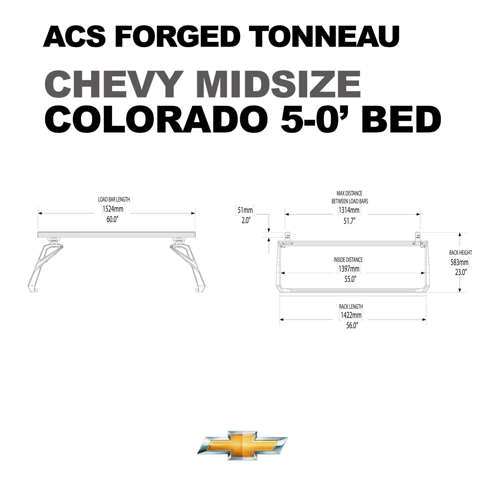 ACS FORGED TONNEAU - RAILS ONLY - Chevrolet - Image 5