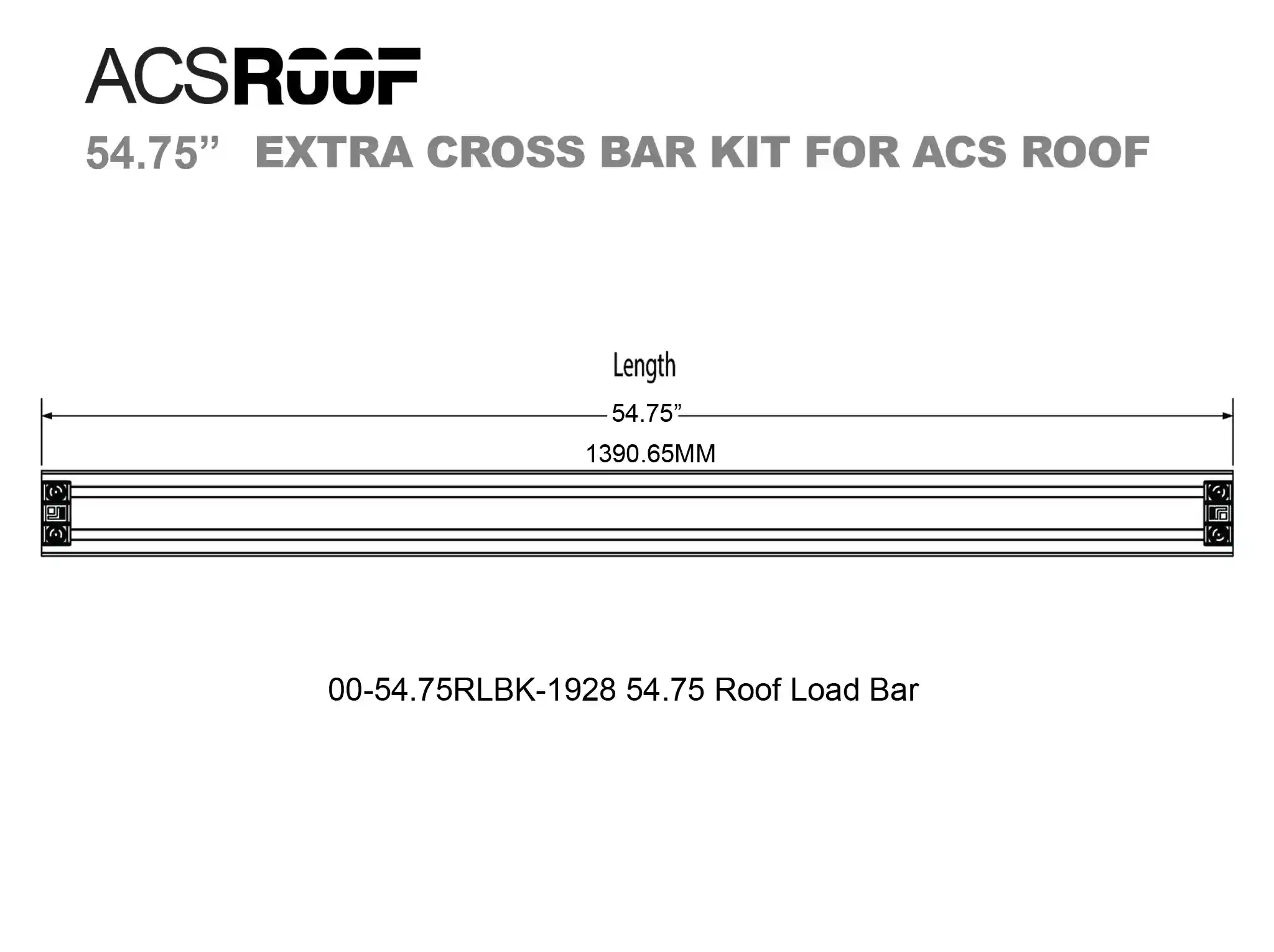 ACS ROOF PLATFORM RACK - Extra Load Bar Kit - Image 12
