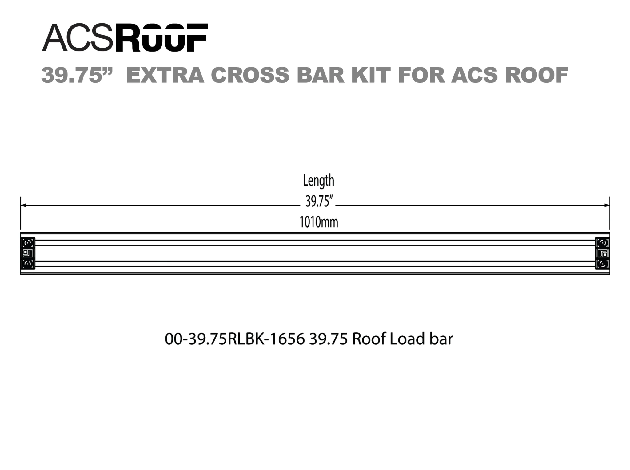 ACS ROOF PLATFORM RACK - Extra Load Bar Kit - Image 3