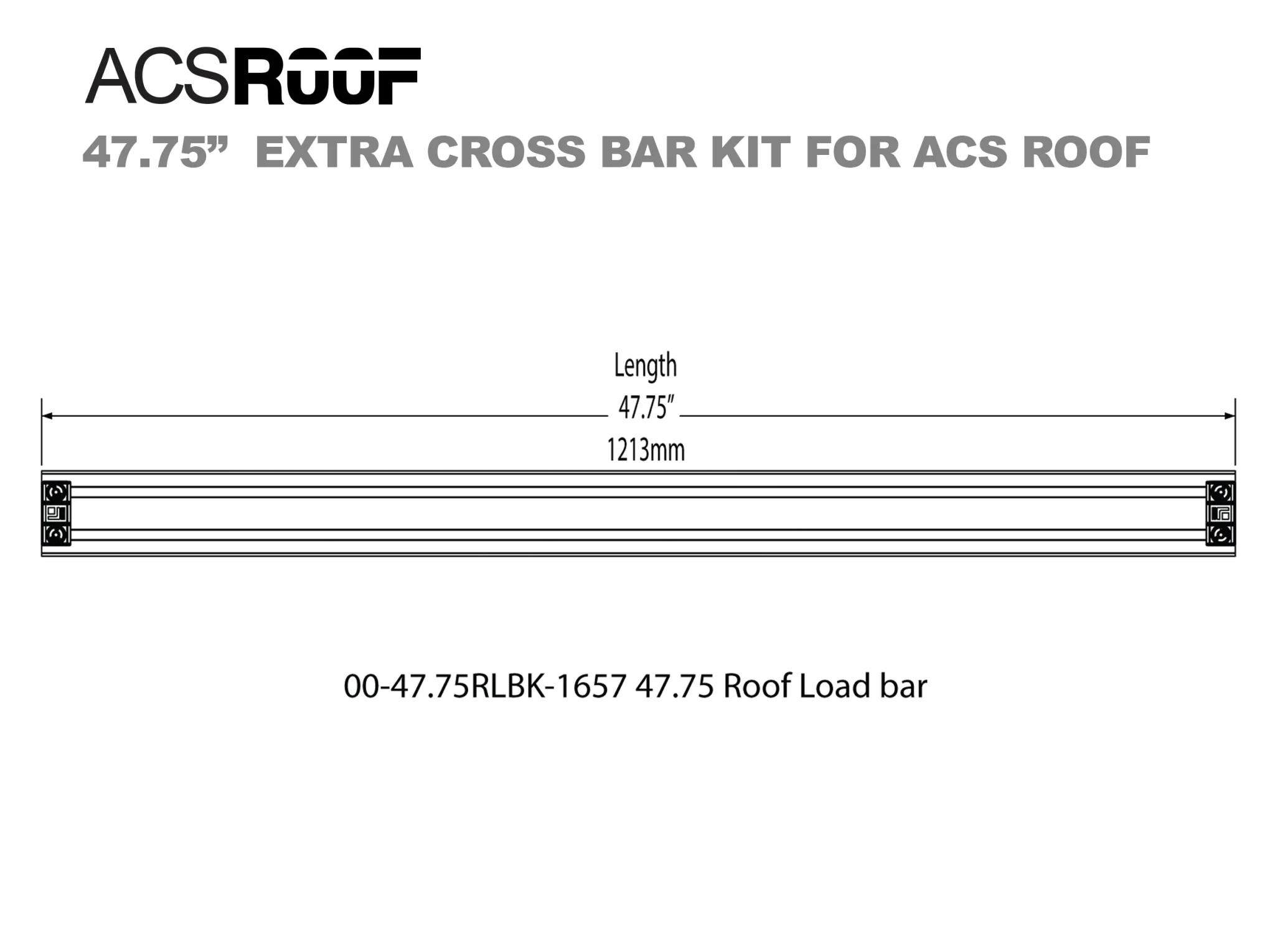 ACS ROOF PLATFORM RACK - Extra Load Bar Kit - Image 4