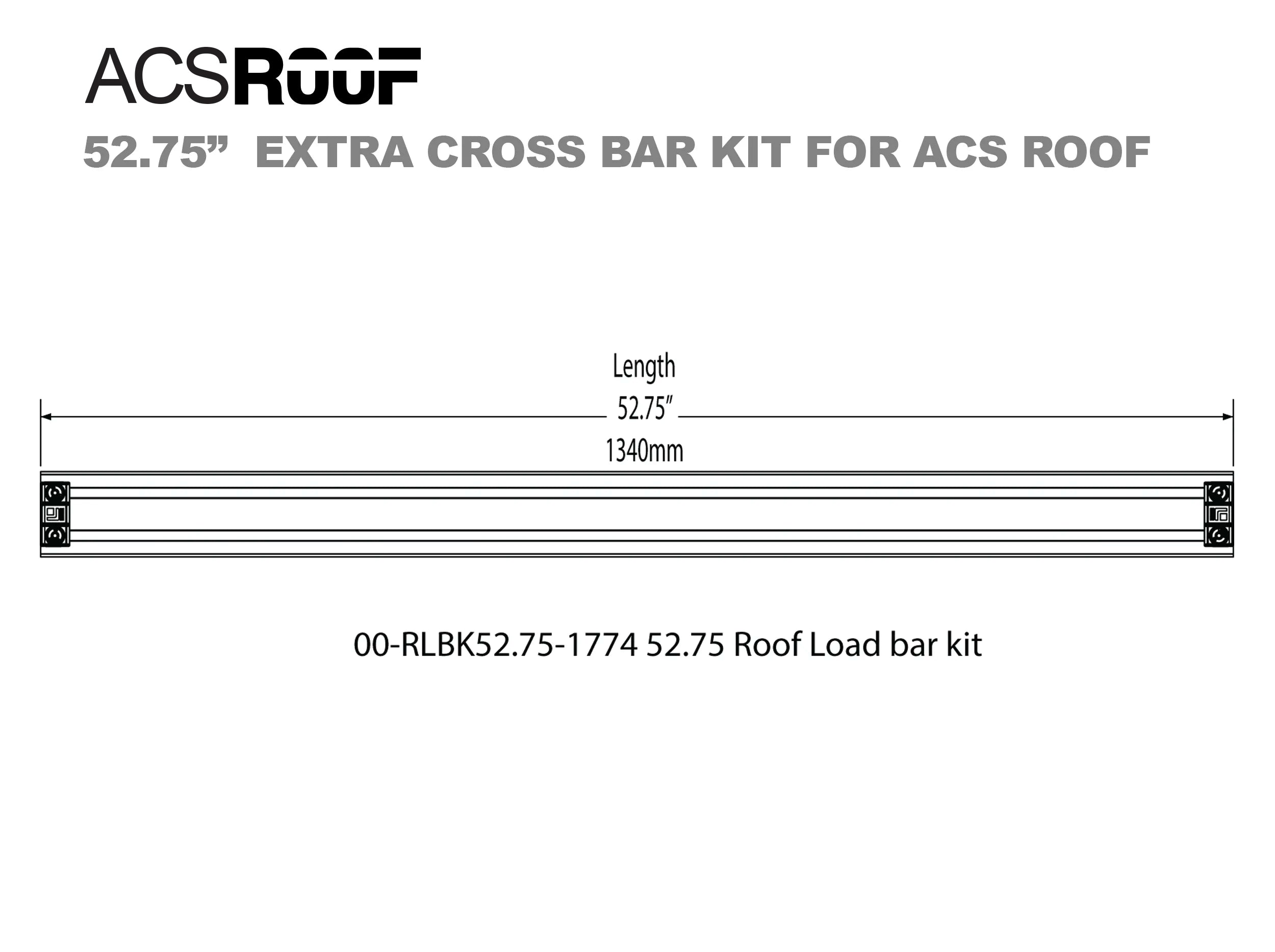 ACS ROOF PLATFORM RACK - Extra Load Bar Kit - Image 7